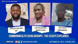 Commonwealth Scholarships: The Essays Explained