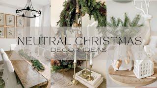 Timeless Elegance: Neutral Christmas Decor Ideas #neutraldecor #christmasdecor