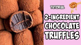 2-Ingredient Truffles! tutorial #Shorts