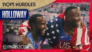 Grant Holloway TRIUMPHS for men's 110m hurdles crown; Daniel Roberts snags silver | Paris Olympics