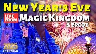 LIVENew Year's Eve Fireworks From The Magic Kingdom & EPCOT | Disney World Countdown To 2025