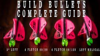 COMPLETE GUIDE to ARROW BUILDING | 4 different FLETCH STYLES