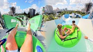 EPIC WATERPARK IN FLORIDA - Tidal Cove ALL Slides POV