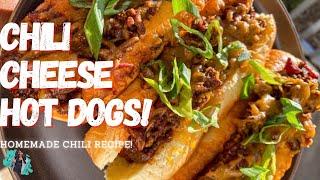 HOMEMADE CHILI CHEESE DOGS RECIPE | QUICK & EASY MEAL UNDER 30 MINS!