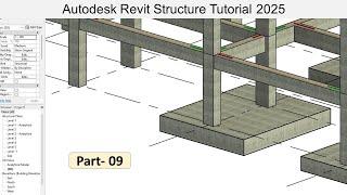 9. Autodesk Revit Structure Tutorial 2025 - how to draw combined footing in Revit structure