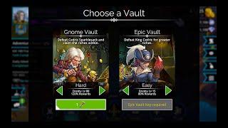Gems of War - Gnome Vault Key Run on Hard Mode with Frostmage