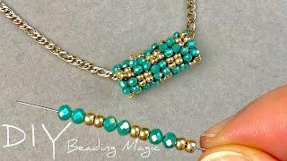 Beaded Beads Tutorial: Beaded Pendant Necklace | Beads Jewelry Making