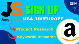 Jungle Scout Sign Up & Product/Keywords Research from Portugal 