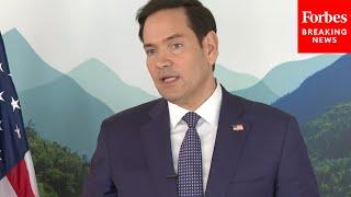 BREAKING NEWS: Marco Rubio Speaks To Reporters At G7 Summit As U.S.-Canada Trade War Escalates