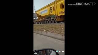 Transportation of Bridge girder || Civil works || 2019