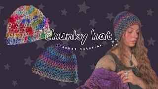 the EASIEST crochet chunky hat tutorial that takes only 30 minutes to make!!