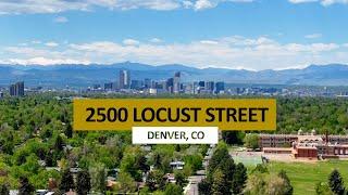HD Drone Flyover of 2500 Locust Street   Denver, CO