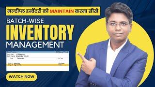 Batch wise inventory management in Tally prime | Tally tutorial Hindi.