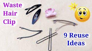 9 Amazing Waste Hair Clip Reuse Ideas | Waste material craft Ideas | diy craft