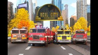 REAL CITY HEROES! | Police, fire trucks, ambulance, tow trucks, semi-trucks, garbage trucks!