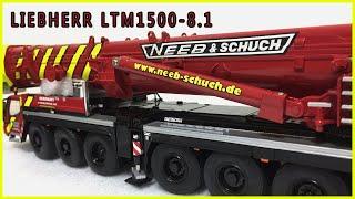 WSI 1/50 LIEBHERR LTM1500-8.1 NEEB&SCHUCH 크레인모형 중장비모형 500톤크레인모형 건설장비모형 500t crane model 01-1626