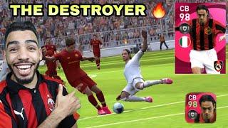 NESTA 98 Rated Gameplay Review  A BEAST CENTRE BACK  PES MOBILE