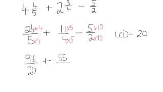 Adding, subtracting and multiplying frac