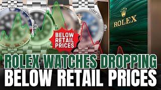 Market Update! Rolex Watches Dropping Below Retail Prices