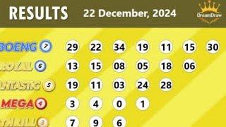 dream Draw result 22.12.2024 Sunday night December POWER 7 GRAND 6 MAX 3 4 YOU SPIN 5