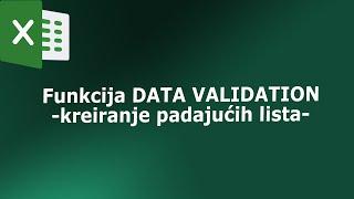 Data validation - Kreiranje padajućih lista u excelu