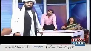 Intense Abusive Fight Between Hafiz Hamdullah & Marvi Sarmad | 10PM With Nadia Mirza - 10 June 2016