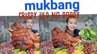 mukbang crispy ulo ng baboy || putok batok || @inday neneth vlog