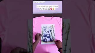 How to design CUTE  Panda T-shirt  #business #designtshirt  #ecommerce #shorts