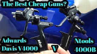 V4000 Adwards Davis v Ntools 4000B, Best Cheap Clear Coat Spray Guns V Grove Tip