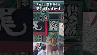 부산 해동 용궁사에서 소원 한 가지를 빌어보세요