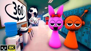 Incredibox Sprunki 360° - In YOUR School - SCARY VR/360° Experience