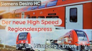 Der neue High Speed Regionalexpress | Siemens Desiro HC in Schweinfurt Hbf