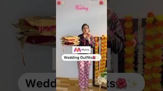 Myntra Wedding Outfits#shorts #myntra #weddingoutfits #readytowearlehenga #youtubeshorts