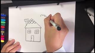 Draw a house | 画房子 | วาดบ้าน