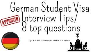 Tips for German Study Visa Interview, 8 Top questions asked in the interview