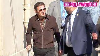 Jeremy Renner Is Seen For The First Time Walking With A Kane After His Snowplow Accident At Kimmel