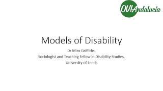 Models of Disability