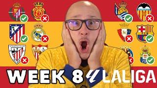 2024/25 LA LIGA PREDICTIONS - WEEK #8