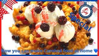 Funnel cake Recipe | 4th Of July Special Funnel Cake Recipe | Homemade Funnel cake recipe |