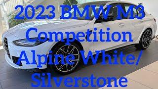 2023 BMW M3 Competition xDrive - Alpine White on Silverstone/Black Leather - Walk Around 4k