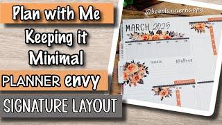  Plan With Me ~ Minimal and Functional with Planner Envy & Orange Blooms 