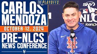 Carlos Mendoza on Mets-Dodgers NLCS matchup, starters in Games 1-2, Jeff McNeil availability | SNY