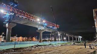 METRO DE BOGOTA  VIADUCTO EN LA NOCHE 