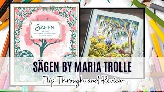 BOOK REVIEW & FLIP THROUGH | Sägen by Maria Trolle | Adult Coloring