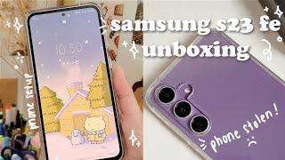 Samsung Galaxy S23 FE Purple: Case & Accessories, Aesthetic, Phone Getting Stolen, Setup