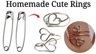 DIY Homemade cute love rings /how to make rings at home/best ring ever!