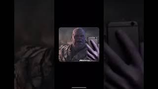 Thanos taking a selfie￼