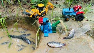 Catch fish using mini water pump | fishing exciting | diy tractor ‪@Mini Fish Creator