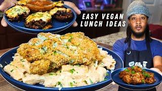 3 Easy Vegan Lunch Ideas For Beginners | Healthy Recipes, High-Protein, Vegan basics