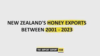 Data Stories: New Zealand's Honey Exports between 2001 and 2023: Exported Value and Quantity